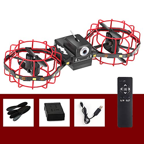 4 Kanäle RC Quadcopter 16x6x4cm M3 2.4G WiFi FPV 5MP 720P Kamera Faltbare Drohne mit 4 Ahornblätter Luftdruckkonstante RC Quadcopter für 14