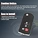 uxcell New Smart Remote Flip Key Fob Shell Case 4 Button for Mazda 3 5 RX-8 CX-7 CX-9 2007-2010