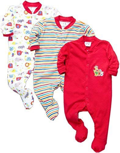 Image of Daddy's Little One 100% hosiery cotton Infants Onesies /Rompers /jumpsuit /body suit /sleep suit Full Sleeve Multi-Color Romper for Boys and Girls set of 3 combo pack (Unisex)