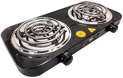 Fogão Cooktop Elétrico Fogareiro BAK 2 Bocas Portatil 110V