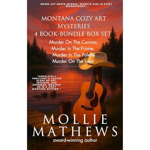 Montana Cozy Art Mysteries 4-Book-Bundle Box Set Audiolibro Por Mollie Mathews arte de portada