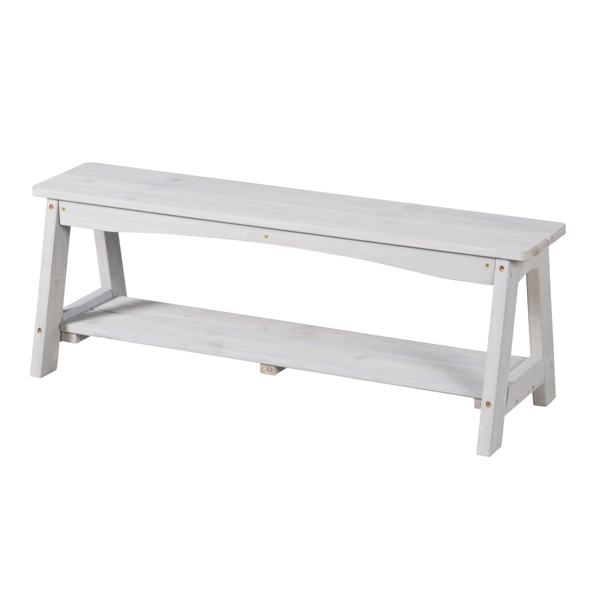 roba Set di Sedute per Bambini Picnic con Tavolo, 2 Panche, Ombrellone e Cuscini – Legno Grigio