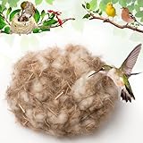 Bird Nesting Material - Hummingbird Nesting Material - Mixing Parakeet Nesting Material - Nesting Bedding for Finches Canary Wild Birds Ideal for Cage Gardens Tree Trunks - Bird Nest Supplies 3.6 oz