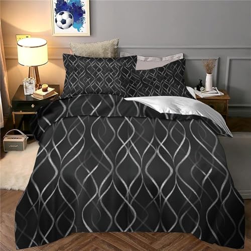 Housse de Couette Hypoallergique en Microfibre Douce avec Fermeture Éclair - 6