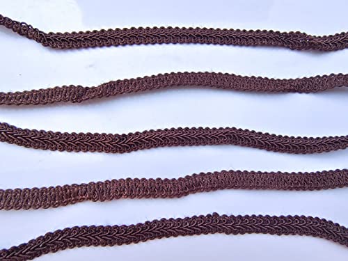 1/2 Inch Gimp Braid Trim 15 Yards For Upholstery Costume Diy Crafts(Dark Brown 1022) #TOP1