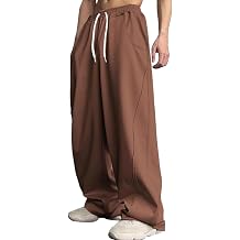 Straight Leg Gym Sweatpants Men Drawstring Elastic Waist Trouser Casual Sport Hiking Streetwear Loose Fit Pant with Pockets