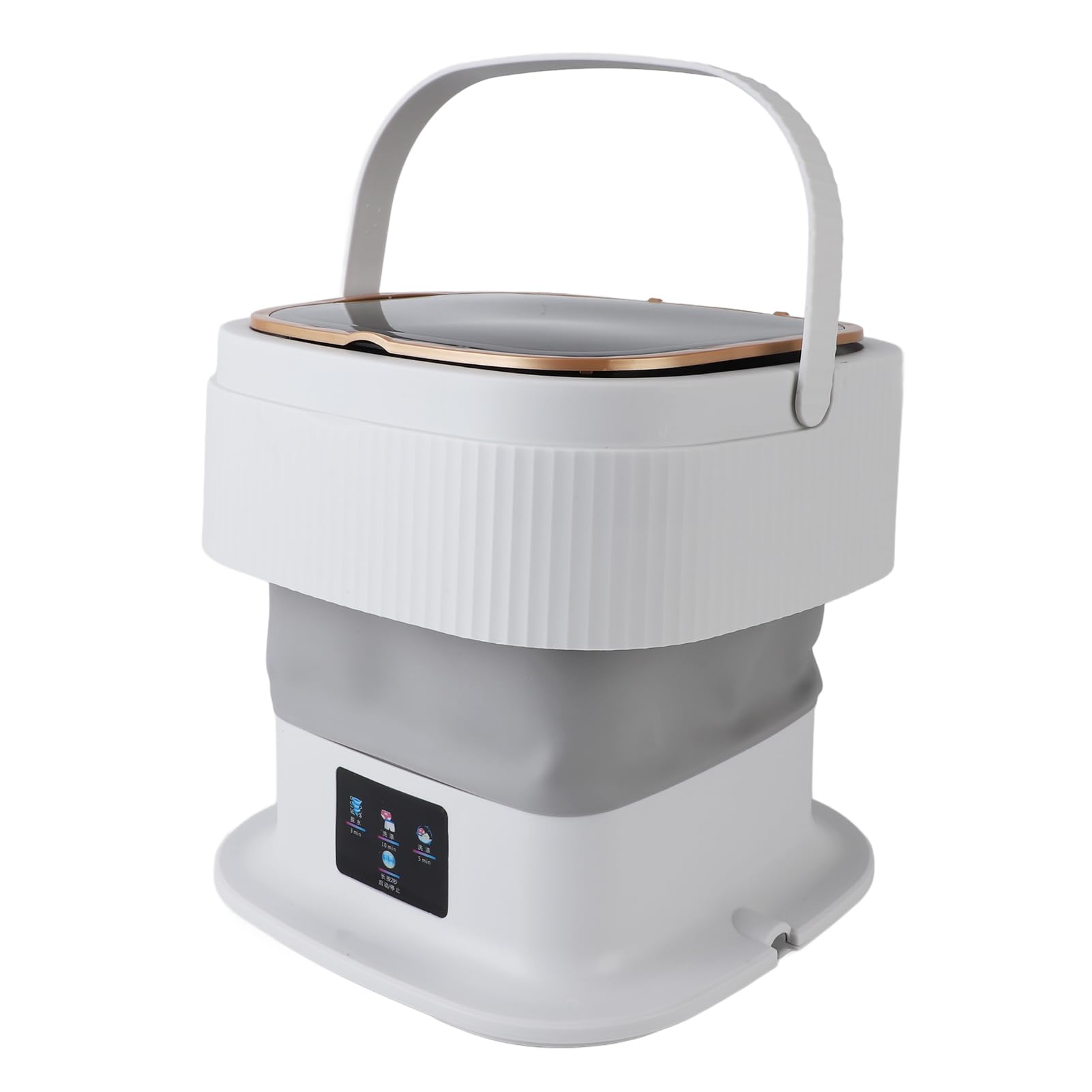Mini Lave-linge Portable 11,5 L – Écran Tactile, 3 Modes, Tuyau Caché, Ventouses Anti-vibration, Prise UE – Idéal Sous-vêtements, Chaussettes