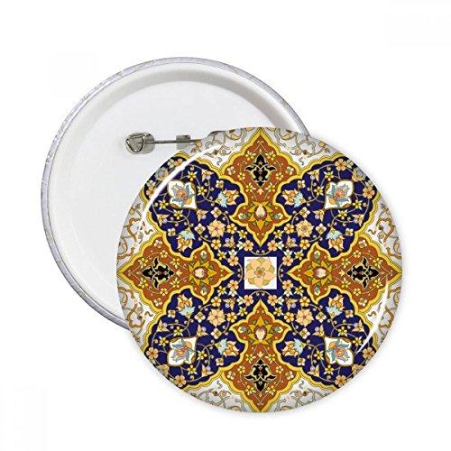 Broches rondes fleur feuille baroque pour customiser un vêtement uni sans couture