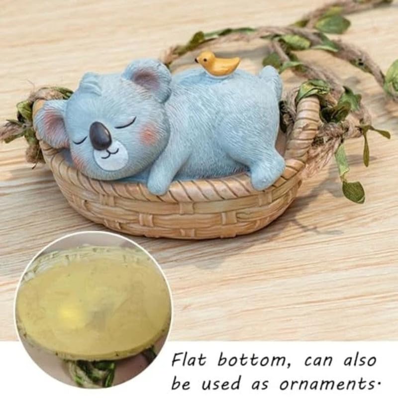 Image of The Decorshed Cute Koala Swing Hanging Decor - Pack of 1 | Adorable Koala Showpiece for Car Rear View Mirror, Home Wall, Kids Room & Office Decoration | Gifting Item