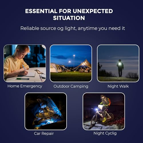 Image of Tactical Rechargeable Flashlight Torch, Telescopic Zoom, Dual Brightness & SOS Modes, Side LED Panel, 1000 Lumens, Handheld, for Camping & Emergencies