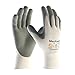 Protective Industrial Products Small MaxiFoam By ATG Gray Nitrile Palm And Finger Coated Work Gloves With Nylon Liner And Continuous Knit Wrist, white/gray (34-800-S)
