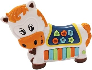 بيانو إلكتروني للأطفال من Next Store على شكل حيوان، لعبة موسيقية تعليمية مع مفاتيح ملونة، ميكروفون، وألحان مدمجة، لتنمية المهارات الإبداعية.