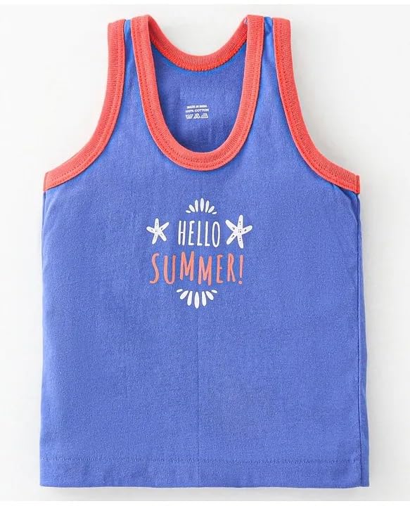Image of BABA AND BABY Cotton Printed Vest baniyan for Baby Summer wear Sleeveless for Kids
