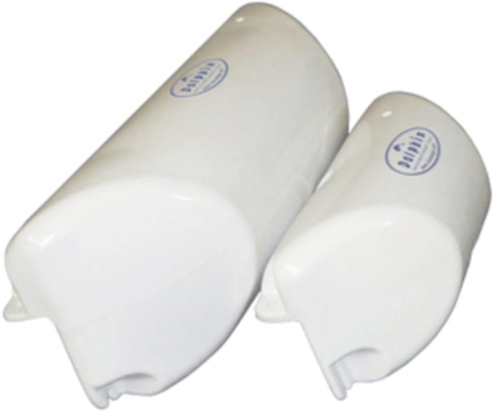 White Dock Edge 1062-W-F Dolphin 8.5 x 24 Dockside Protection Bumper Marine RV Boating Accessories