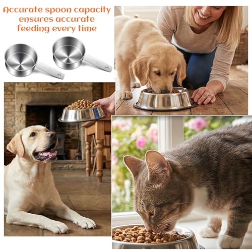 2 Pack Medidor de Comida para Perros Acero Inoxidable miniatura 7