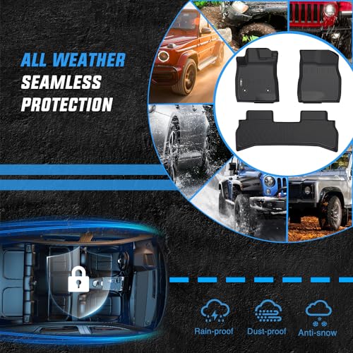 Image of Nilight TPE Floor Mats for Chevy Trailblazer (FWD Only) | 2021 2022 2023 2024 2025 2026 All Weather Custom Fit Heavy Duty Floor Liners