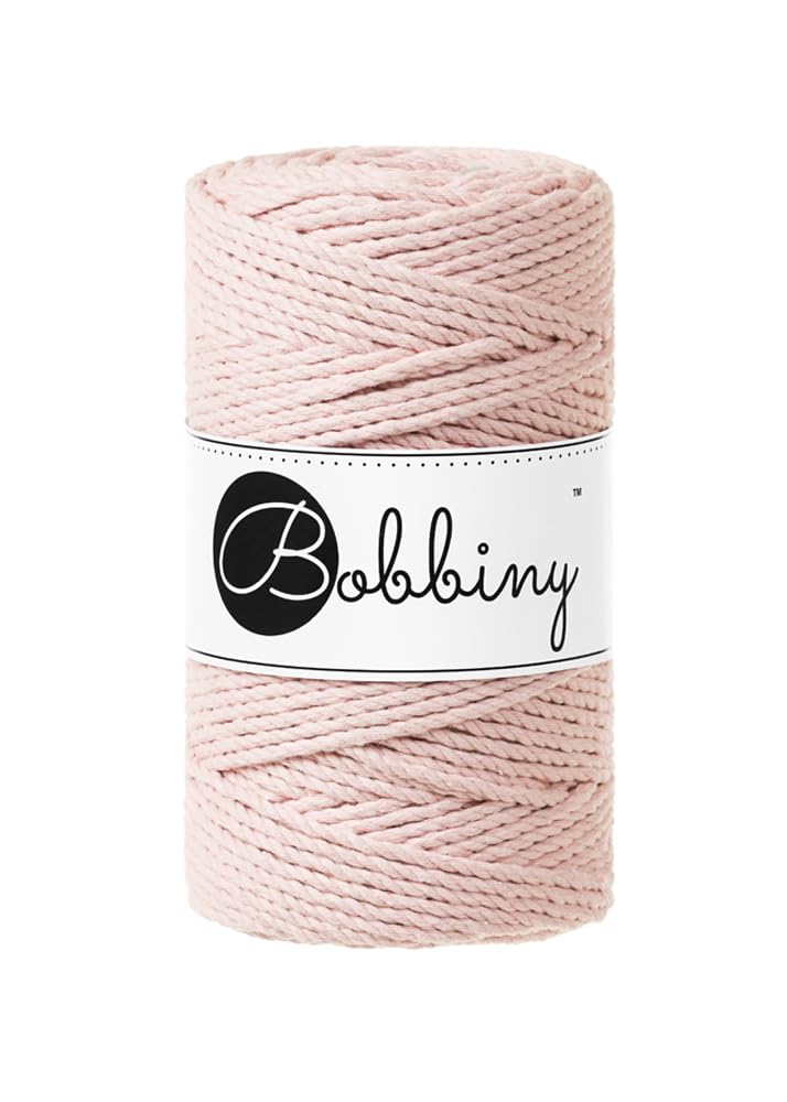 Cuerda de macramé trenzado Bobbiny de 3 mm para decorar tu hogar con tapices hechos a mano