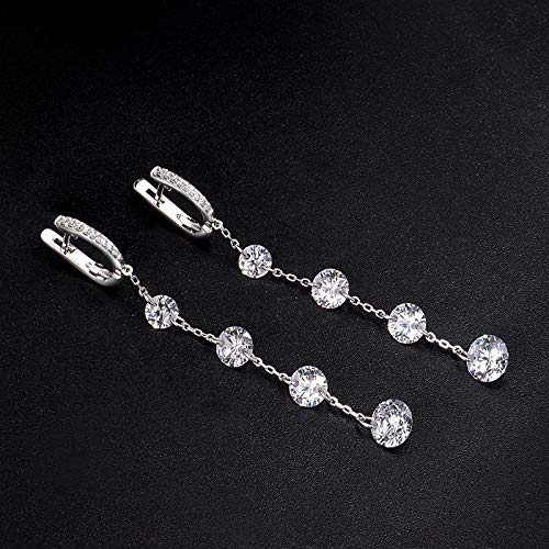 Santuzza Sterling Silver Simulated Diamond Hypoallergenic Earrings for Women3