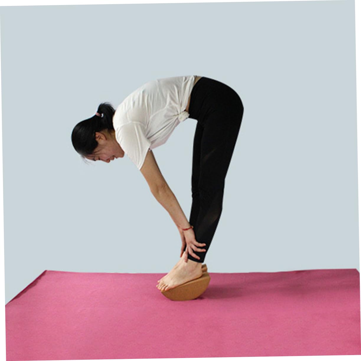 Bloque De Yoga Equilibrado Pequeño De Corcho Natural Antideslizante Resistente Para Entrenamiento y Estiramiento Equipos De Yoga Accesorios Para Pilates y Meditación