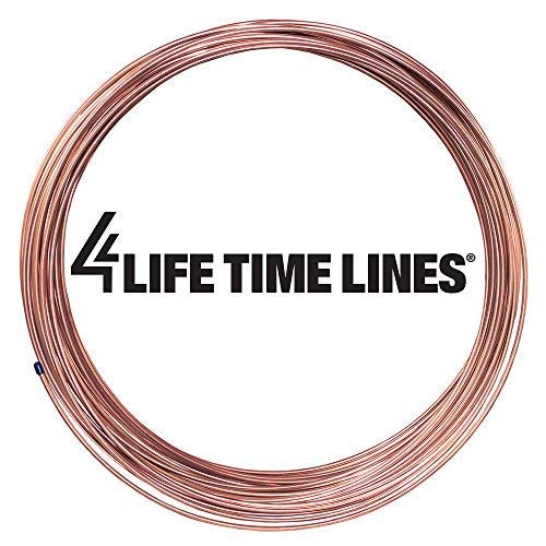4LIFETIMELINES True Copper-Nickel Alloy Non-Magnetic Brake Line Tubing Coil - 3/16 Inch, 100 Feet