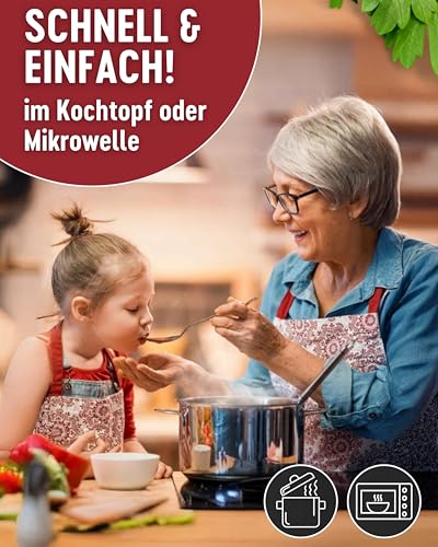 DREISTERN Soljanka 400g I Mit Kasseler & Gurke I Herzhafter Eintopf in recyclebarer Konservendose I Lange Haltbarkeit dank natürlicher Konservierung I Hausmacher Qualität – Bild 5