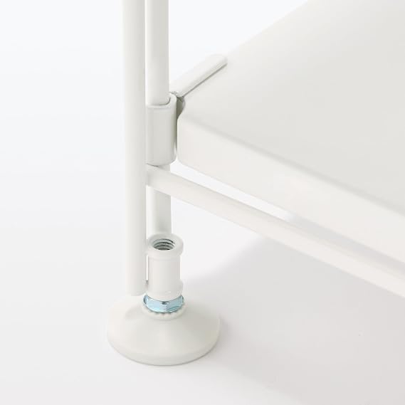 Muji 02999124 Steel Unit Shelf, Steel Shelf Set, Wide, Mini, Light Gray, Width 33.9 x Depth 16.1 x Height 18.1 inches 86 x 41 x 46 cm