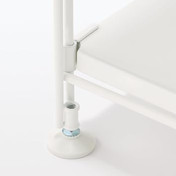 Muji 02999124 Steel Unit Shelf, Steel Shelf Set, Wide, Mini, Light Gray, Width 33.9 x Depth 16.1 x Height 18.1 inches 86 x 41 x 46 cm