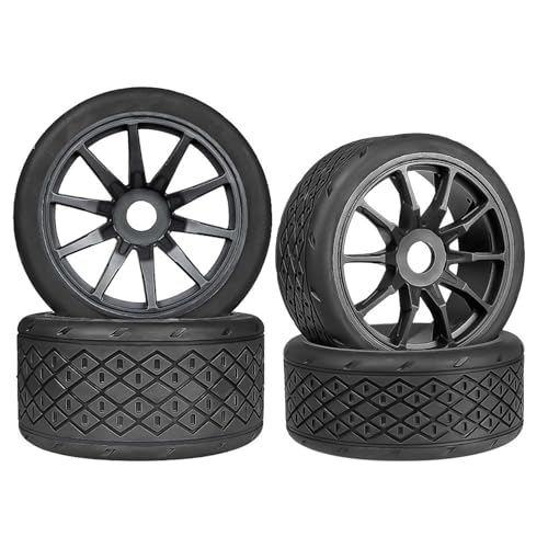 BOLIDORC RC Highway Tires and Wheels Set,17mm Hex Plastic Wheels for 1/7 ARRMA Felony FSR 6S BLX RC Model Car (100mm & 107mm)