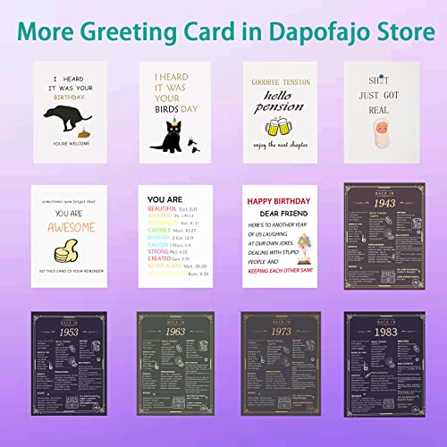 Image of Dapofajo Birthday Card Kid, Cute Birthday Card for Friend Cowoker Relative, Funny Bday Card, Nothing But Happy Birthday