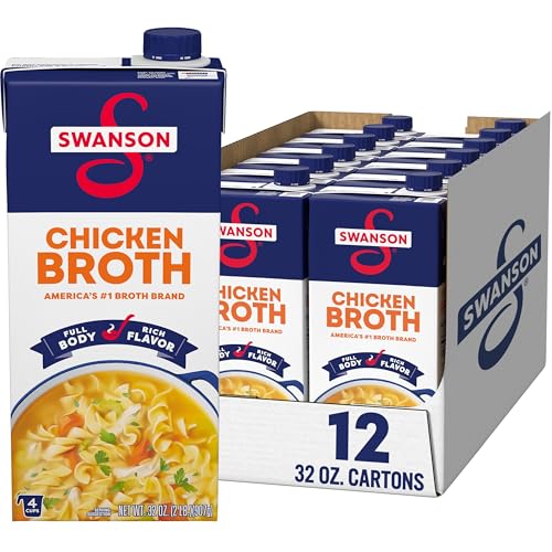 Swanson Chicken Broth, 32 oz Carton (12 Pack)