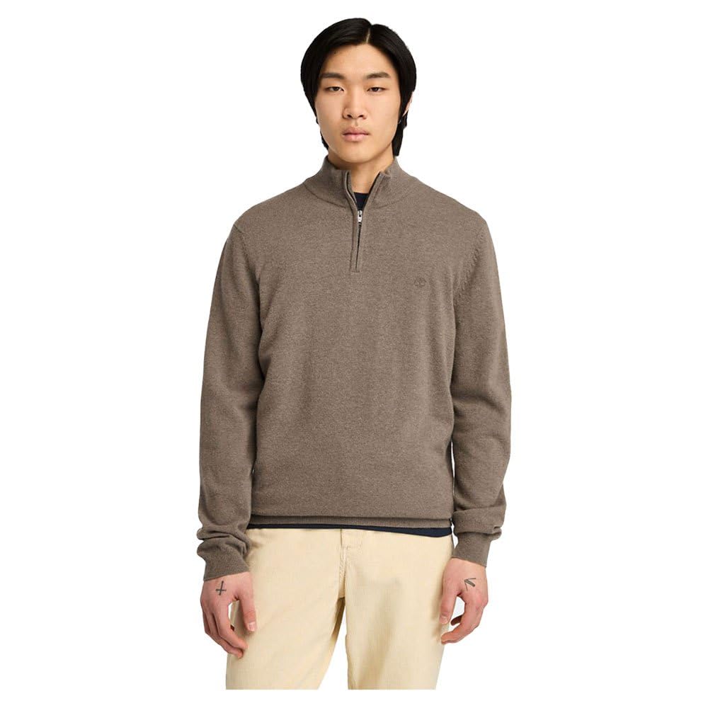 Pull zippé 1/4 Timberland Cohas Brook en maille fine de laine mérinos pour homme