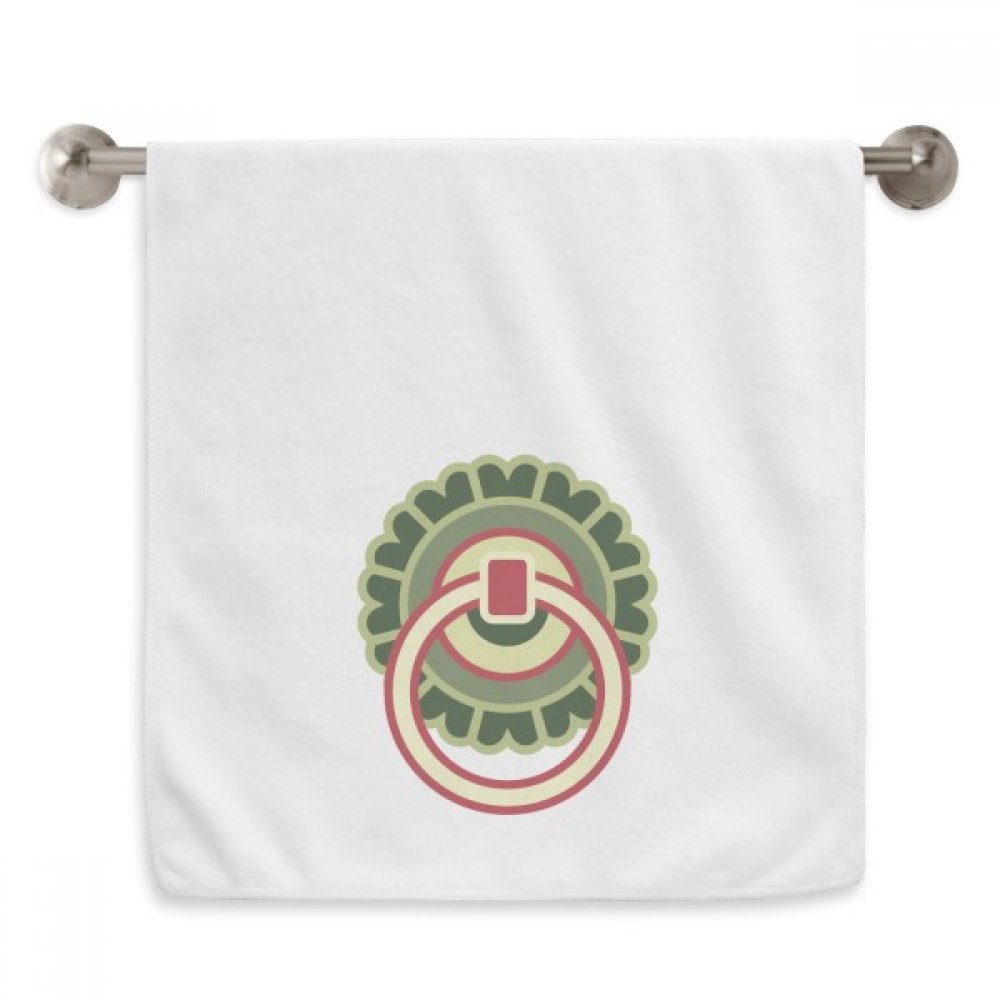 Serviettes moelleuses haut de gamme au motif cercle de cuivre raffiné 13x29 pouces