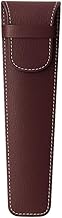 Space Home - Fan Holder with Flap - Leather Fan Case - Protective Bag - Leather Case for Small Objects - Cherry