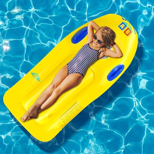 Inflatable Boogie Boards for Beach - Inflatable Body Board with H...