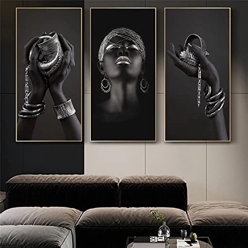 Poster femmes noires art africain 70x140cm pour habiller un grand mur