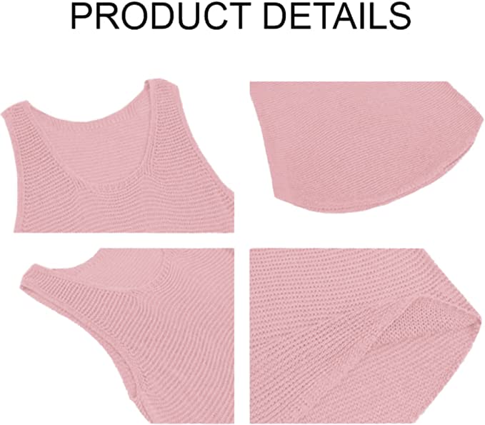 Lanliun See Through Sleeveless Tank Tops for Men Casual Unique Workout Outdoor T Shirts Gym Muscle Shirts: X-Large Pink