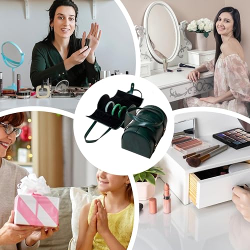 Porte-bracelets à 7 compartiments et étui de rangement bijoux pour bagues
