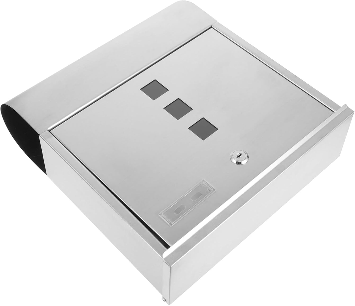 Outdoor Wall Mount Mailbox Locking Mailbox Stainless Steel for Home Office Garden