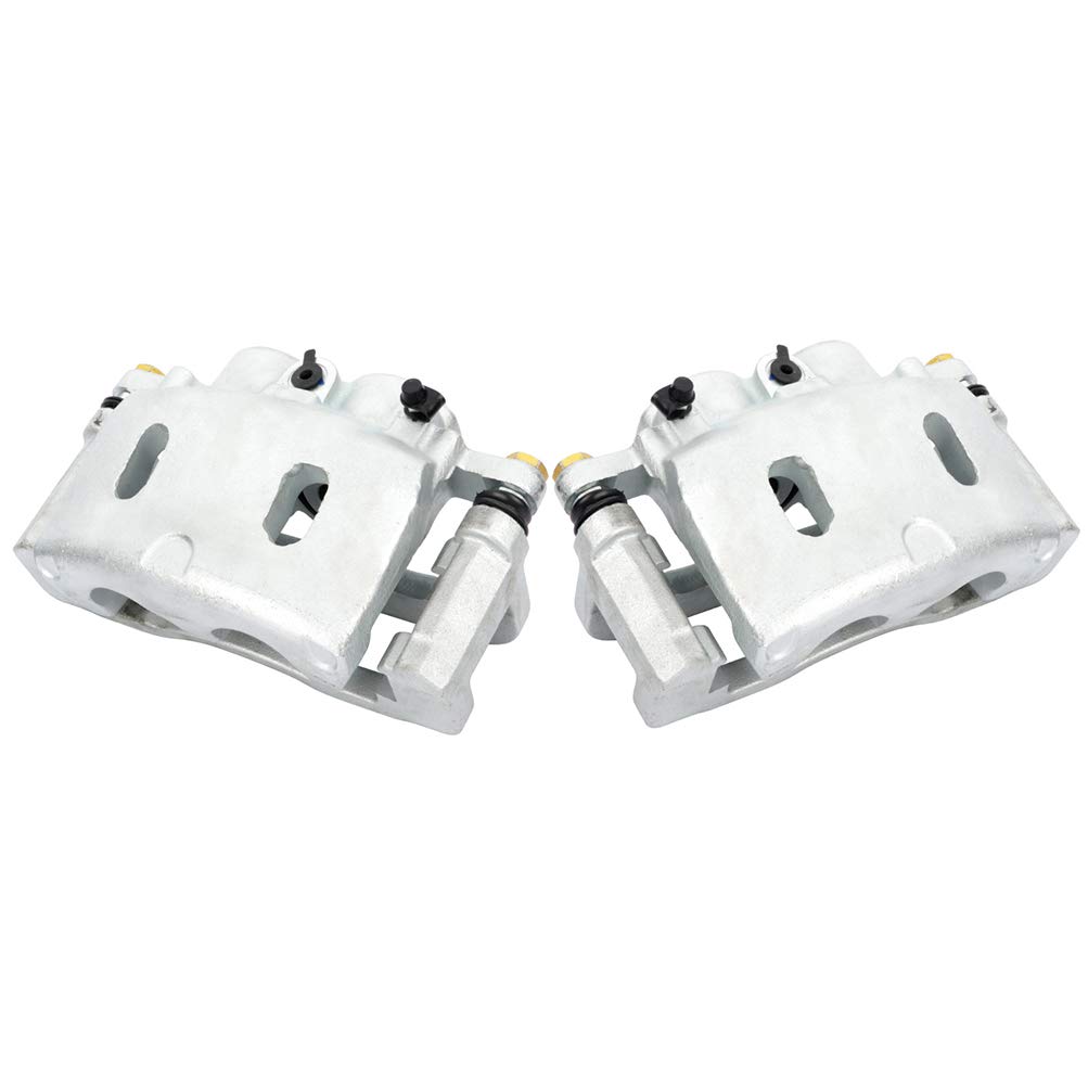 SCITOO 18-B4919A 18-B4918A Front Left &amp; Right Disc Brake Calipers w/Bracket Fit For Cadillac Escalade 2008-2016,For GMC Sierra 1500 2007-2017,For GMC Yukon 2008-2017, Double Pistons