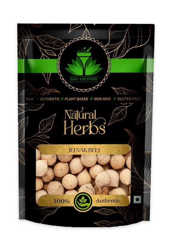 SAI HERBS JEEVAK RAW MATERIAL (Use For respiratory, nervous and circulatory system) (1 Kg)-image-27