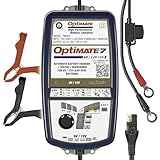Optimate7 6V/12V - 10A, High Performance Battery Saving Charger & Maintainer for Automotive, AGM, Deep-Cycle and RV Batteries (TM-263)