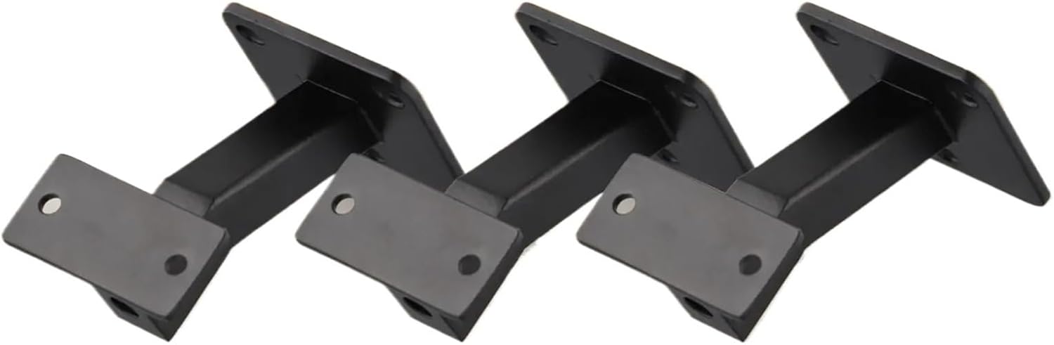 Package Content Adjustable Handrail Brackets Designed For Stairs Black Stair Railing Bracket Easy Installation(4PCS)
