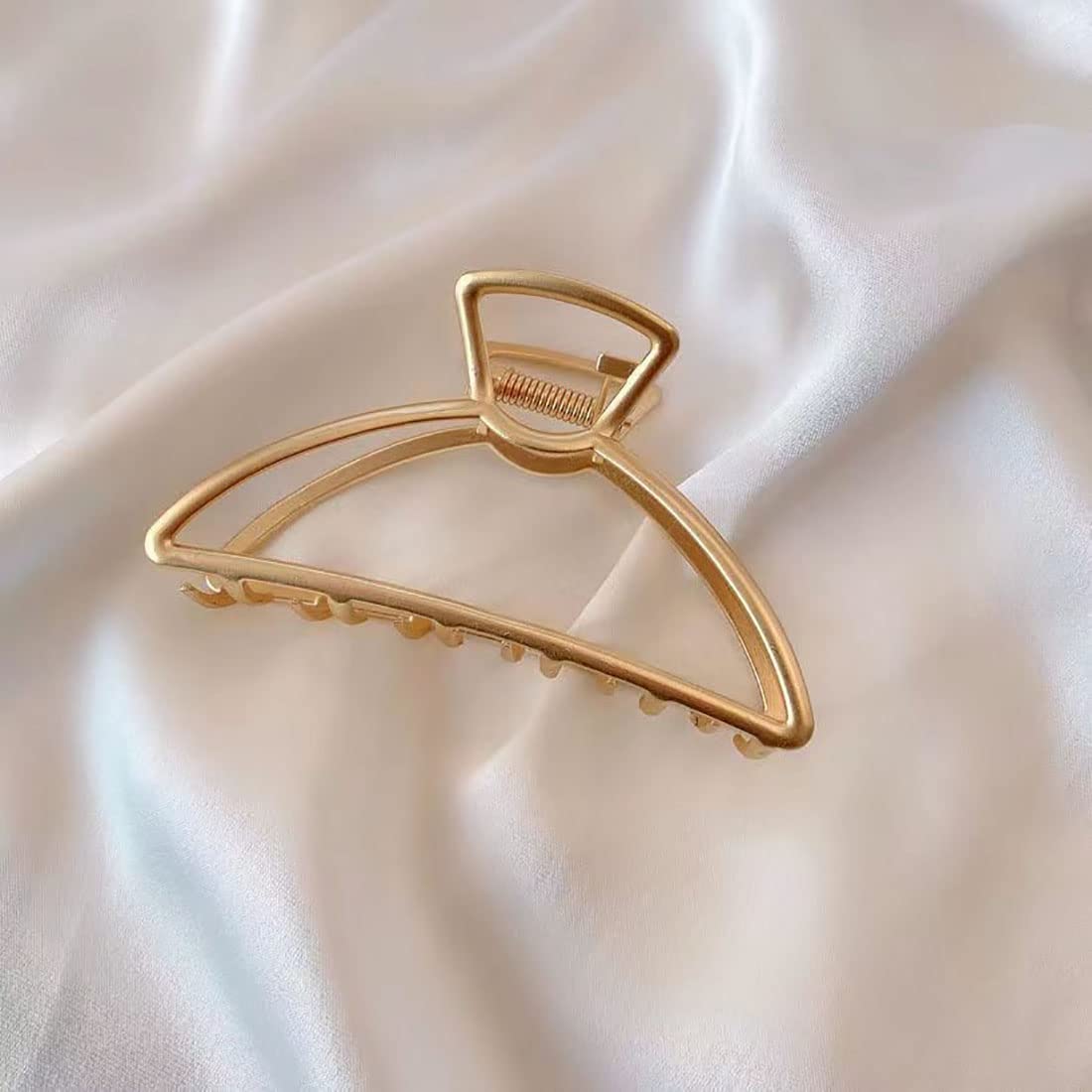 Prosy Hair Claw Gold Hair Clips Non Slip Claw Clips Square Hair Accessories Daily Party Gift for Women and Girls (2PCS) - Image 4