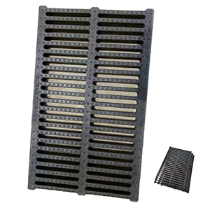 ZHANMEN Tuin Drainage Roosters, Afvoer Afvoerzeefjes, Drainage Roosters, Polymeer legering Plastic Zeefjes, Afvoer Riool Cover Roosters, Plaat Grid Regenwater Rooster Rechthoekige Goed Cover