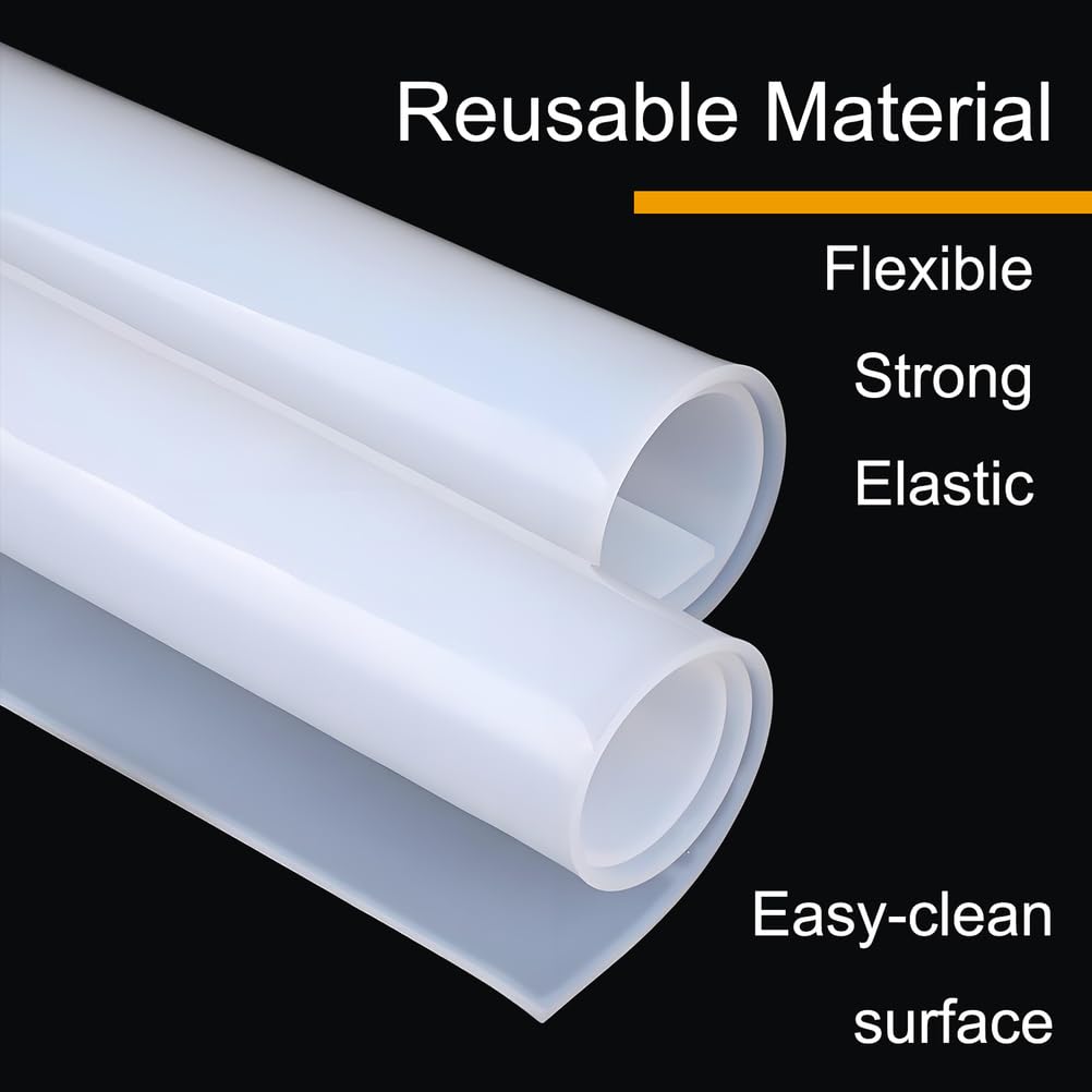 Guarnizione in Silicone ad Alta Resistenza al Calore, Foglio di Gomma Flessibile e Impermeabile per Isolamento e Tenuta, Ideale per Forno, Motore e Cucina,0.6m*1.2m*4mm