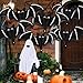 6 Pcs Black Bat Balloons, 48 Inch Giant Halloween Bat Foil Balloons, Bat Mylar Balloon Spooky Balloon for Halloween Home Party Decoration