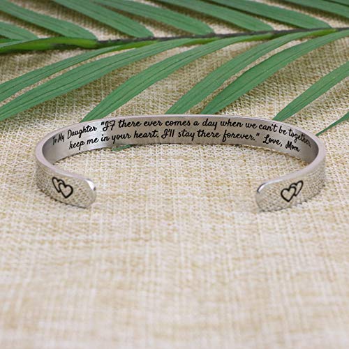 JoycuFF Inspirational Bracelets for Women Inspirational Cuff Bangle for Her with Engraved Message Christmas Birthday Gifts for Her4