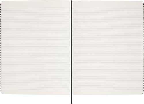 Miniatura 5 de Moleskine Cuaderno de edición limitada con brillo navideño, extra grande, a rayas, dorado, tapa dura (7.5 x 10)