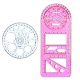 1. Multi-purpose----Whether you are an artist, student, pattern maker or designer, this ruler is a good helper for your work or study; it can help develop your own manual skills and imagination.