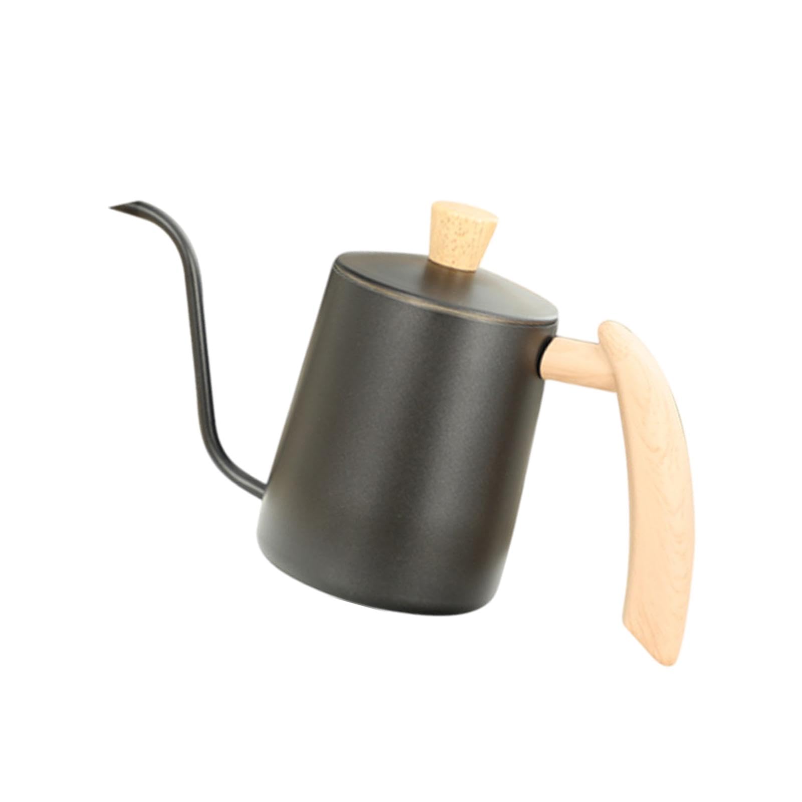 BNF®Pour Over Coffee Kettle Teapots Gooseneck Kettle for Coffee Shop Bar Camping 600ML Black|Home & Garden | Small Kitchen Appliances |1 Piece Pour Over Coffee Kettle 4
